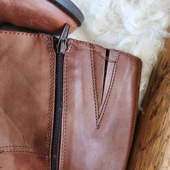 Aldos brown leather riding boots - Picture 16 of 16